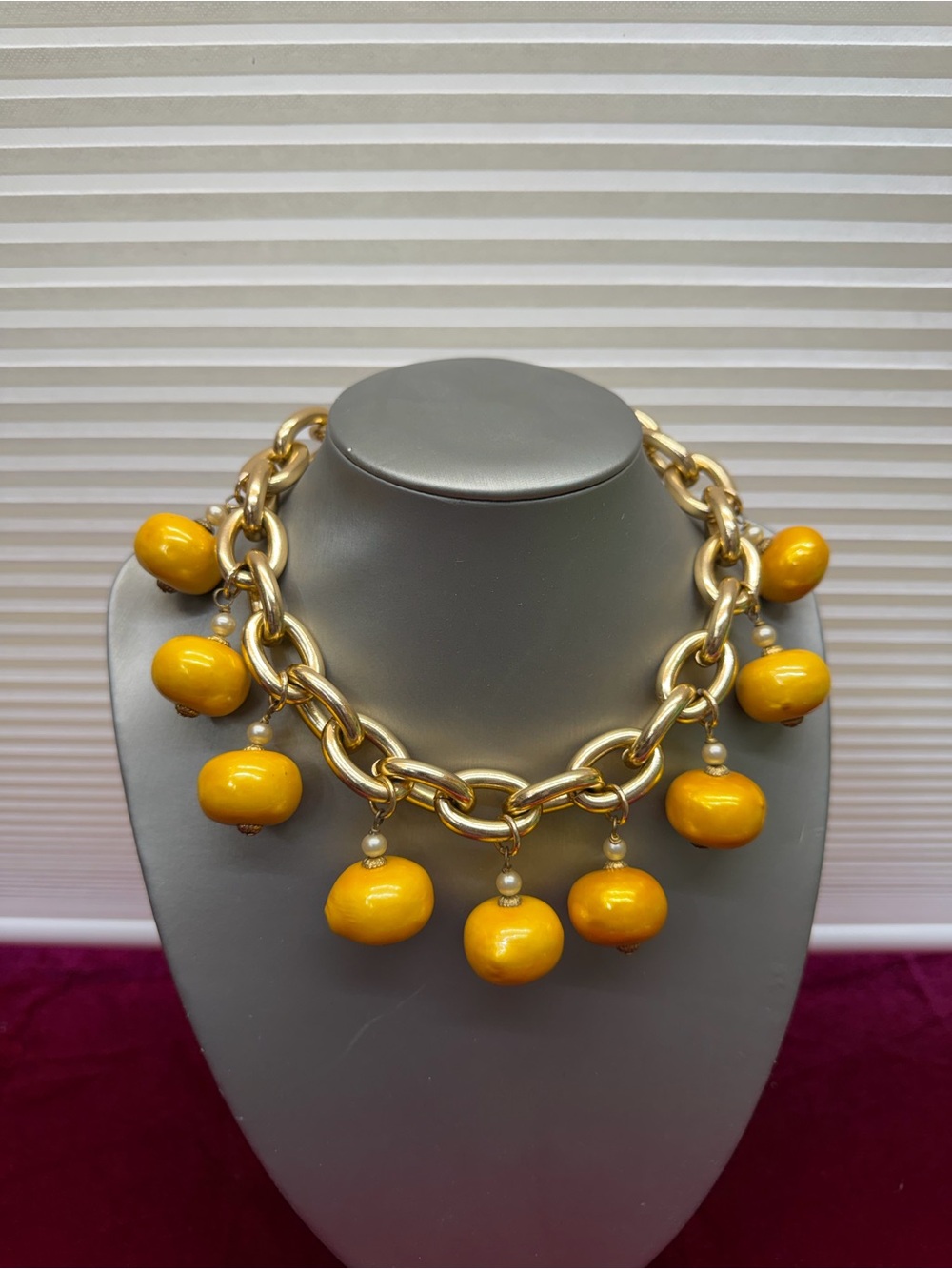 Vintage Chunky Vibrant Bubble Charm Necklace